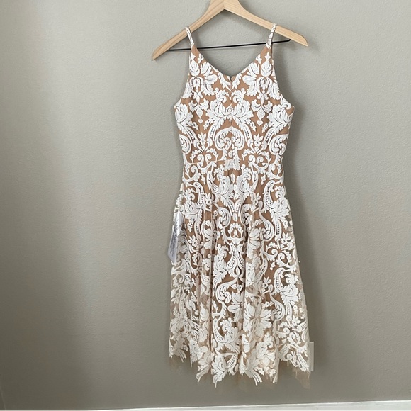 Dress the Population Blair Floral Lace Dress. - Picture 6 of 17